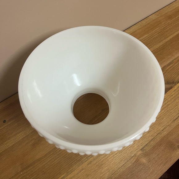 Vintage Milk Glass Hobnail Lamp Shade - Picture 3 of 3